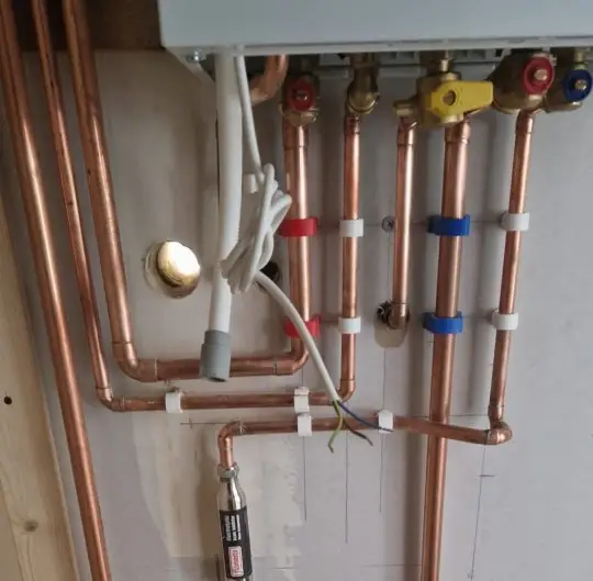 Combi boiler installation by MLA plumbing and heating Skegness