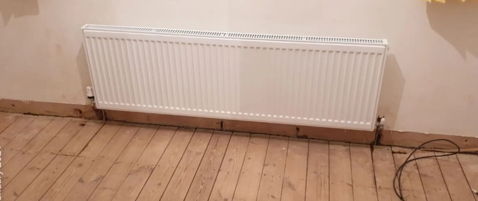 New radiator and full central heating installation with pipework upgrade by MLA Plumbing & Heating in Skegness